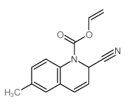 1(2H)-Quinolinecarboxylicacid, 2-cyano-6-methyl-, ethenyl ester结构式