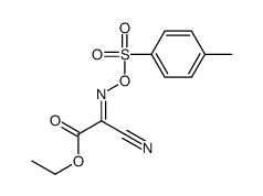 ethyl 2-cyano-2-(4-methylphenyl)sulfonyloxyiminoacetate Structure