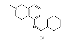 N-(2-methyl-3,4-dihydro-1H-isoquinolin-5-yl)cyclohexanecarboxamide Structure