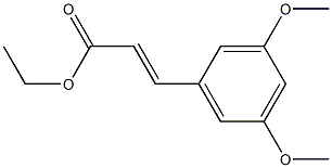 (E)-ethyl 3-(3,5-dimethoxyphenyl)acrylate结构式