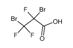 2,3-dibromo-2,3,3-trifluoro propanoic acid Structure