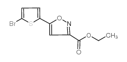 ethyl 5-(5-bromothiophen-2-yl)-1,2-oxazole-3-carboxylate Structure