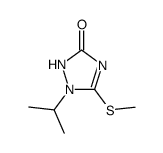 1-isopropyl-5-methylmercapto-3-hydroxy-1,2,4-triazole结构式