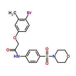 2-(4-Bromo-3-methylphenoxy)-N-[4-(4-morpholinylsulfonyl)phenyl]acetamide结构式