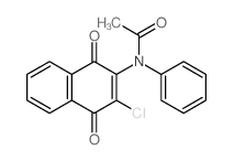 Acetamide,N-(3-chloro-1,4-dihydro-1,4-dioxo-2-naphthalenyl)-N-phenyl-结构式