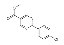 methyl 2-(4-chlorophenyl)pyrimidine-5-carboxylate结构式