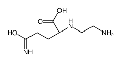 (2S)-5-amino-2-(2-aminoethylamino)-5-oxopentanoic acid Structure