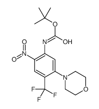tert-butyl N-[5-morpholin-4-yl-2-nitro-4-(trifluoromethyl)phenyl]carbamate Structure