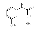 Carbamodithioicacid, N-(3-methylphenyl)-, ammonium salt (1:1)结构式