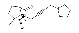 5,8,8-trimethyl-3-(4-pyrrolidin-1-ylbut-2-ynyl)-3-azabicyclo[3.2.1]octane-2,4-dione结构式