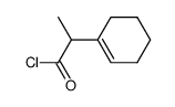 2-(cyclohex-1-en-1-yl)propanoyl chloride结构式