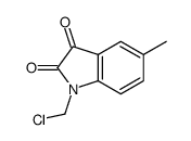 1-(chloromethyl)-5-methylindole-2,3-dione Structure