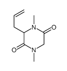 2,5-Piperazinedione,1,4-dimethyl-3-(2-propenyl)-(9CI)结构式