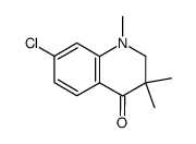 7-Chloro-2,3-dihydro-1,3,3-trimethylquinolin-4(1H)-one结构式