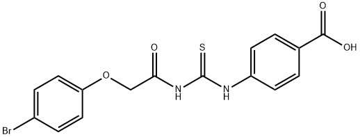 4-[[[[(4-bromophenoxy)acetyl]amino]thioxomethyl]amino]-benzoic acid picture