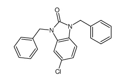 1,3-dibenzyl-5-chlorobenzimidazol-2-one结构式