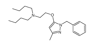 1-Benzyl-5-[2-(dibutylamino)ethoxy]-3-methyl-1H-pyrazole结构式