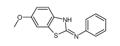 6-methoxy-N-phenyl-1,3-benzothiazol-2-amine结构式