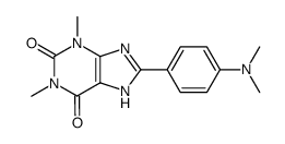 8-(p-Dimethylaminophenyl)theophylline Structure