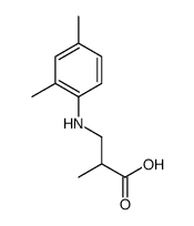 3-(2,4-dimethylanilino)-2-methylpropanoic acid结构式