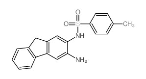 N-(3-amino-9H-fluoren-2-yl)-4-methyl-benzenesulfonamide structure