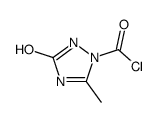 1H-1,2,4-Triazole-1-carbonyl chloride, 2,3-dihydro-5-methyl-3-oxo- (9CI) structure