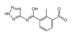 Benzamide, 2-methyl-3-nitro-N-1H-tetrazol-5-yl- (9CI)结构式