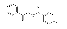 4-Fluorobenzoic acid phenacyl ester结构式