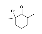 2-bromo-2,6-dimethyl-cyclohexanone结构式