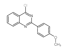 4-氯-2-(4-甲氧基苯基)-喹唑啉结构式