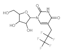 1-[3,4-dihydroxy-5-(hydroxymethyl)oxolan-2-yl]-5-(2,2,3,3,3-pentafluoropropyl)pyrimidine-2,4-dione structure