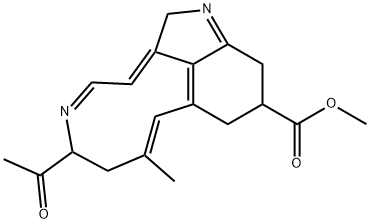 6-Acetyl-2,6,7,10,11,12-hexahydro-8-methylazecino[4,5,6-cd]indole-11-carboxylic acid methyl ester Structure