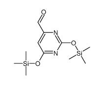 2,6-Bis[(trimethylsilyl)oxy]-4-pyrimidinecarbaldehyde Structure