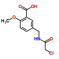 5-[(2-CHLORO-ACETYLAMINO)-METHYL]-2-METHOXY-BENZOIC ACID structure