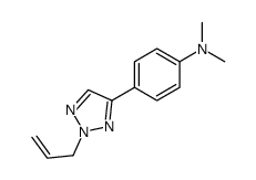 N,N-dimethyl-4-(2-prop-2-enyltriazol-4-yl)aniline结构式