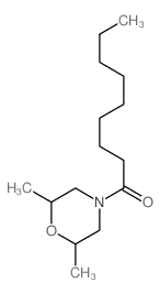 2,6-Dimethyl-4-nonanoylmorpholine structure