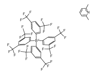 2,6-lutidine*tetrakis(3,5-bis-(trifluoromethyl)phenyl)boric acid结构式
