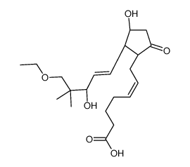 (Z)-7-[(1R,2R,3R)-2-[(E)-5-ethoxy-3-hydroxy-4,4-dimethylpent-1-enyl]-3-hydroxy-5-oxocyclopentyl]hept-5-enoic acid结构式