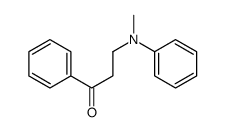 3-(N-methylanilino)-1-phenylpropan-1-one Structure