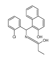 N-[(2-chlorophenyl)-(2-hydroxynaphthalen-1-yl)methyl]propanamide结构式