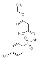 ethyl 3-[(4-methylphenyl)sulfonylhydrazinylidene]butanoate结构式