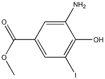 3-Amino-4-hydroxy-5-iodo-benzoic acid methyl ester Structure