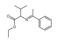 N-methylbenzylidene-α-valine ethylester Structure
