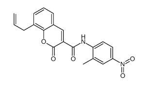 N-(2-methyl-4-nitrophenyl)-2-oxo-8-prop-2-enylchromene-3-carboxamide结构式