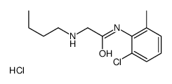 2-(butylamino)-N-(2-chloro-6-methylphenyl)acetamide,hydrochloride Structure