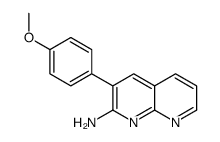 3-(4-methoxyphenyl)-1,8-naphthyridin-2-amine Structure