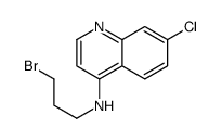 N-(3-bromopropyl)-7-chloroquinolin-4-amine结构式