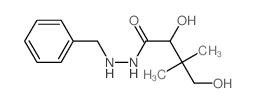 Butanoic acid, 2,4-dihydroxy-3,3-dimethyl-, 2- (phenylmethyl)hydrazide Structure