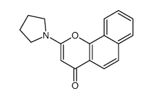 2-pyrrolidin-1-ylbenzo[h]chromen-4-one Structure