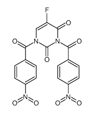 5-fluoro-1,3-bis(4-nitrobenzoyl)pyrimidine-2,4-dione Structure